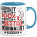 Journalist Geschenk Lustiger Spruch für Journalist Geschenkidee Bester Journalist Der Welt Blau Trendation