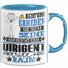 Dirigent Geschenk Tasse Lustiger Spruch Erheben Sie Sich Der Dirigent Betritt den Raum Blau Trendation