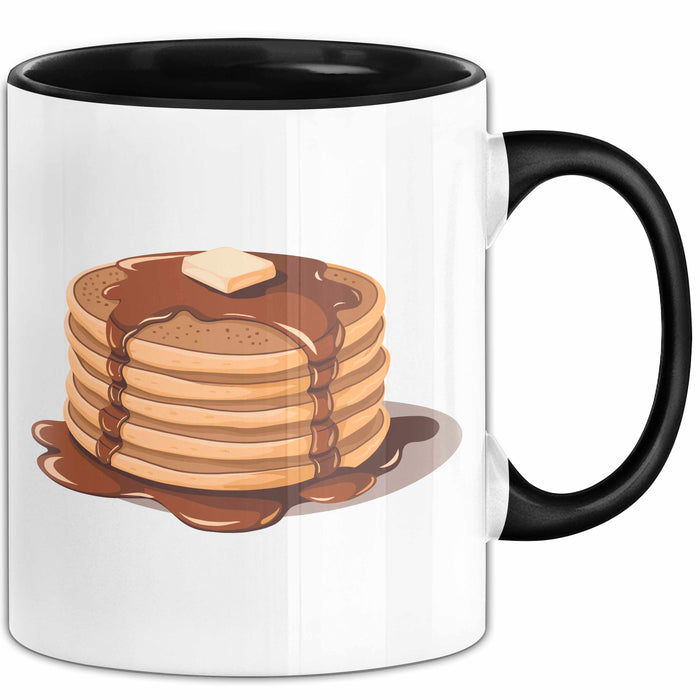 Pfannkuchen Süchtiger Tasse Geschenkidee für Morgen Stapel Trendation