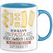 Nudel-Liebhaber Tasse Geschenk Ich Kann Pasta Verschwinden Lassen Was Ist Deine Superkraft Becher Geschenkidee Nudel Kaffee-Becher Blau Trendation
