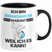 Breakdancer Geschenk Tasse Lustiger Spruch Ich Bin Breakdancer Warum Weil Ich Es Kann Geschenkidee Bester Breakdancer Geburtstag Kaffee-Becher Trendation
