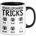 Spinne Vogelspinne Tier Tasse Geschenk Lustige Geschenkidee Spruch Vogelspinnen Tricks Schwarz Trendation