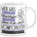 Komponistin Tasse Geschenk Spruch Wer Will Schon Prinzessin Sein Wenn Man Auch Komponistin Sein Kann Weiß Trendation