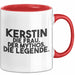 Kerstin Tasse Kerstin – Die Frau. Der Mythos. Die Legende. Geschenk Rot Trendation