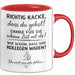 Büroarbeit Kollege Abschied Tasse Geschenk Lustige Geschenkidee Spruch Richtig Kacke Dass Du Gehst Rot Trendation