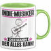 Indie-Musiker Tasse Geschenk für Indie-Musiker Der Mann Der Alles Kann Geschenkidee zum Geburtstag Grün Trendation