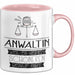 Anwältin Weil Es Keinen Schöneren Beruf Gibt Tasse Geschenk für Eine Anwältin Lustig Rosa Trendation