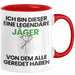 Jäger Geschenk Tasse Lustige Geschenkidee Geburtstag für Jäger Ich Bin Dieser Legendäre Jäger Von Dem Alle Geredet Haben Kaffee-Becher Rot Trendation
