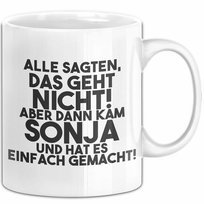 Sonja Tasse Alle Sagten Das Geht Nicht, Aber Dann Kam Sonja Geschenk