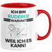Ruderer Geschenk Tasse Lustiger Spruch Ich Bin Ruderer Warum Weil Ich Es Kann Geschenkidee Bester Ruderer Geburtstag Kaffee-Becher Rot Trendation