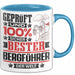 Bergführer Geschenk Lustiger Spruch für Bergführer Geschenkidee Bester Bergführer Der Welt Blau Trendation