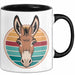 Retro Esel Tasse Geschenk Lustige Geschenkidee Spruch Schwarz Trendation