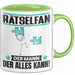 Rätselfan Tasse Geschenk für Rätselfan Der Mann Der Alles Kann Geschenkidee zum Geburtstag Grün Trendation