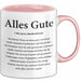 Büroarbeit Kollege Abschied Tasse Geschenk Lustige Geschenkidee Spruch Alles Gute Rosa Trendation