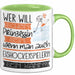 Eishockeyspielerin Tasse Geschenk Spruch Wer Will Schon Prinzessin Sein Wenn Man Auch Eishockeyspielerin Sein Kann Grün Trendation