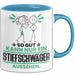 Stiefschwäger Geschenk Tasse So Gut Kann Nur Ein Stiefschwäger Aussehen Geschenkidee Kaffee-Becher Blau Trendation