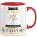 Reittherapeutin Tasse Geschenk Becher Stark Attraktiv Furchtlos Reittherapeutin Lustige Geschenkidee Rot Trendation