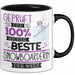Beste Snowboarderin Der Welt Tasse Geschenk für Eine Snowboarderin Geprüft Und Sicher Geschenkidee Geburtstag Weihnachten Trendation