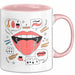 Akzent Coach Tasse Geschenk Lustige Geschenkidee Spruch Für Sprach Trainer Rosa Trendation