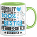 Pferdebesitzer Geschenk Lustiger Spruch für Pferdebesitzer Geschenkidee Bester Pferdebesitzer Der Welt Grün Trendation