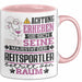 Reitsportler Geschenk Tasse Lustiger Spruch Erheben Sie Sich Der Reitsportler Betritt den Raum Rosa Trendation