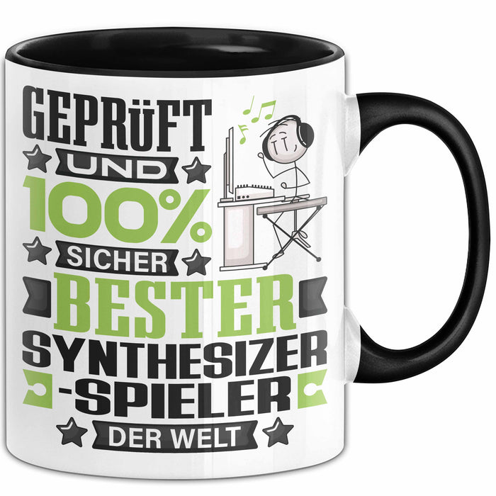 Synthesizer-Spieler Geschenk Lustiger Spruch für Synthesizer-Spieler Geschenkidee Bester Synthesizer-Spieler Der Welt Schwarz Trendation