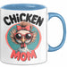 Huhn Tier Bauer Tasse Becher Geschenk Lustige Geschenkidee Spruch Hühnermama Blau Trendation