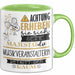 Musikveranstalterin Tasse Geschenk Lustiger Spruch Bitte Erheben Sie Sich Seine Majestät Die Musikveranstalterin Betritt Den Raum Grün Trendation