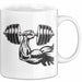 Bodybuilder Tasse Geschenkidee für Fitness Experten Weiß Trendation