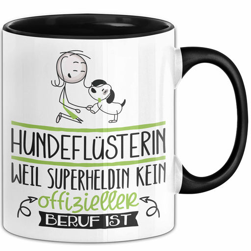 Hundeflüsterin Geschenk Tasse Lustiger Spruch Hundeflüsterin Weil Superheldin Kein Offizieller Beruf Ist Geschenkidee Trendation