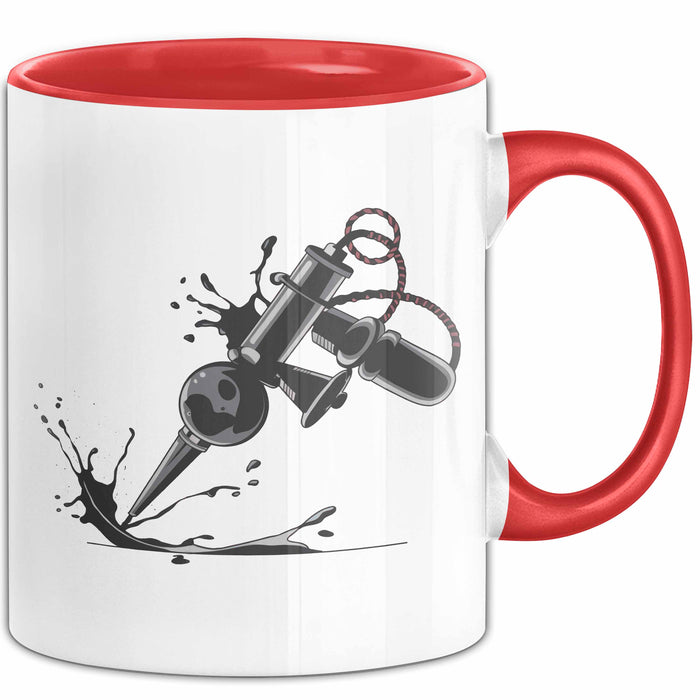 Tätowierer Tasse Geschenkidee Tattoo Meister Lustiger Spruch Geschenkidee Lustig Rot Trendation
