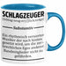 Schlagzeug-Spieler Geschenk Drummer Tasse Geschenkidee Spruch Schlagzeuger Definition Schlagzeuger Blau Trendation