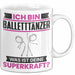 Balletttänzer Tasse Geschenk für Balletttänzer Geburtstag Lustiger Spruch Kaffee-Becher Was Ist Deine Superkraft Weiß Trendation