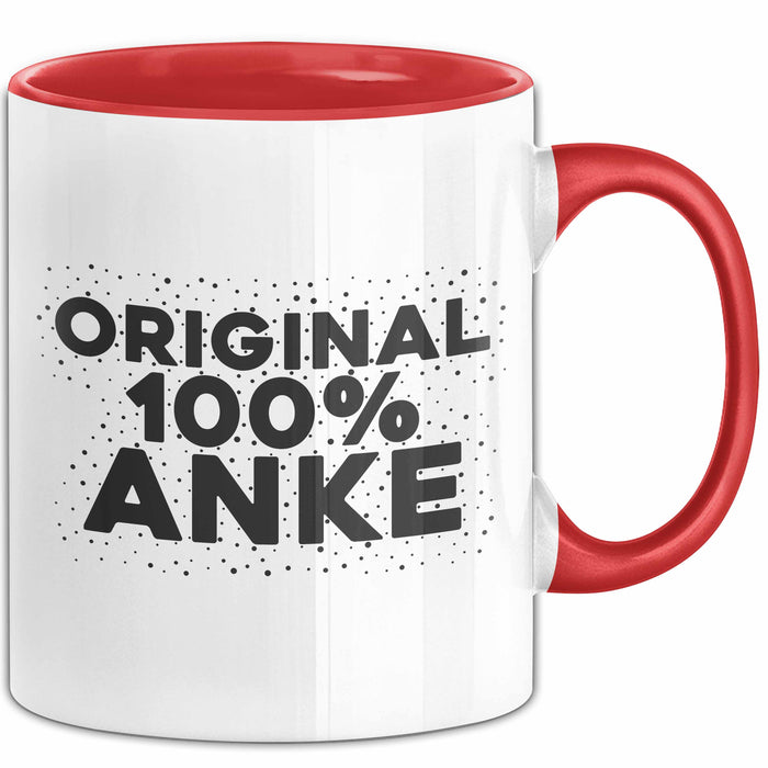 Anke Tasse Original 100% Anke Geschenk Rot Trendation
