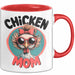 Huhn Tier Bauer Tasse Becher Geschenk Lustige Geschenkidee Spruch Hühnermama Rot Trendation