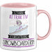 Snowboarderin Tasse Geschenk Becher Stark Attraktiv Furchtlos Snowboarderin Lustige Geschenkidee Rosa Trendation