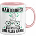 Radtourist Tasse Geschenk für Radtourist Der Mann Der Alles Kann Geschenkidee zum Geburtstag Rosa Trendation