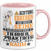 Tierheilpraktiker Geschenk Tasse Lustiger Spruch Erheben Sie Sich Der Tierheilpraktiker Betritt den Raum Rosa Trendation
