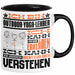 Outdoor-Yoga-Lehrer Geschenk Kaffee-Tasse Geschenkidee für Outdoor-Yoga-Lehrer Ich Bin Outdoor-Yoga-Lehrer Ich Kann Es Dir Erklären Jedoch Nicht Für Dich Verstehen Spruch Lustig Schwarz Trendation