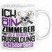 Zimmerer Ausbildung Tasse Geschenk Ich Bin Zimmerer In Der Ausbildung Ich Darf Das Geschenkidee Spruch Weiß Trendation