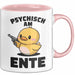 Quietscheente Tier Tasse Geschenk Lustige Geschenkidee Spruch Psychisch Am Ente Rosa Trendation
