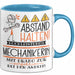 Mechanikerin Tasse Geschenk Lustig Abstand Halten Hochleistungs-Mechanikerin Mit Drang Zur Perfektion Bei Der Arbeit Blau Trendation