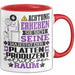 Plattenproduzent Geschenk Tasse Lustiger Spruch Erheben Sie Sich Der Plattenproduzent Betritt den Raum Rot Trendation