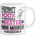 Indie-Musiker Geschenk Lustiger Spruch für Indie-Musiker Geschenkidee Bester Indie-Musiker Der Welt Weiß Trendation