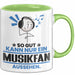 Musikfan Geschenk Tasse So Gut Kann Nur Ein Musikfan Aussehen Geschenkidee Kaffee-Becher Grün Trendation
