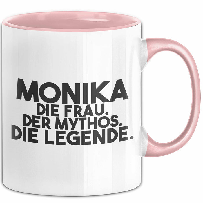 Monika Tasse Monika – Die Frau. Der Mythos. Die Legende. Geschenk Rosa Trendation