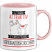 Tierverhaltensforscherin Tasse Geschenk Becher Stark Attraktiv Furchtlos Tierverhaltensforscherin Lustige Geschenkidee Rosa Trendation