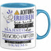 Taekwondo-Kämpferin Tasse Geschenk Lustiger Spruch Bitte Erheben Sie Sich Seine Majestät Die Taekwondo-Kämpferin Betritt Den Raum Blau Trendation