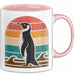 Retro Pinguin Tier Tasse Geschenk Lustige Geschenkidee Spruch Rosa Trendation