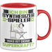 Synthesizer-Spieler Tasse Geschenk für Synthesizer-Spieler Geburtstag Lustiger Spruch Kaffee-Becher Was Ist Deine Superkraft Rot Trendation